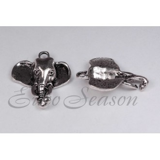 Подвеска мет.№604 24х30мм цв.Silver (цена за 1шт)